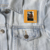 Badge Carré 5 Cm Préparez pour l'hiver (En situation)