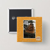 Badge Carré 5 Cm Préparez pour l'hiver (Devant & derrière)