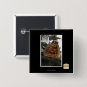 Badge Carré 5 Cm Préparez pour l'hiver (Devant & derrière)