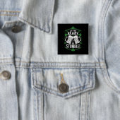 Badge Carré 5 Cm Préparons-nous à trébucher Funny St Patrick's Day (En situation)