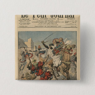 Badge Carré 5 Cm Près de Casablanca le remplissage de goumiers