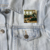 Badge Carré 5 Cm Présentation à duc Phillip II (En situation)