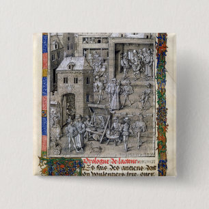 Badge Carré 5 Cm Présentation du livre à Philippe Le Bon