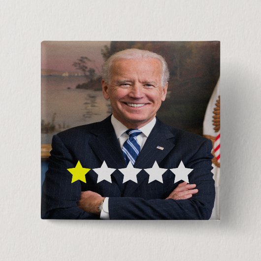 Badge Carré 5 Cm Président Joe Biden Approbation (Devant)