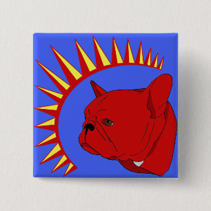 Badge Carré 5 Cm Président Tuck