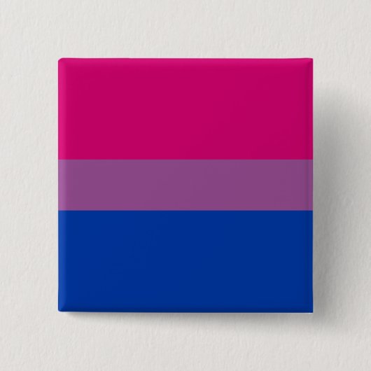 Badge Carré 5 Cm Pride bisexuelle (Bi Drapeau) (Devant)