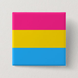 Badge Carré 5 Cm Pride transexuelle (drapeau panaché)