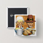 Badge Carré 5 Cm Prière du pèlerin (Devant & derrière)