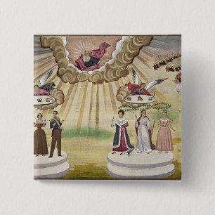 Badge Carré 5 Cm Prières aux dieux pour la libération de la Grèc