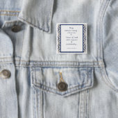 Badge Carré 5 Cm Priez Sans Cesser Les Écritures Inspirationnelles (En situation)