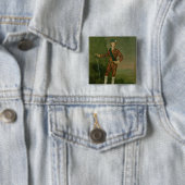 Badge Carré 5 Cm Prince Charles Edouard Stuart (En situation)