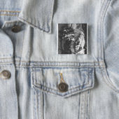Badge Carré 5 Cm Prince mignon Charlie dans la dissimulation (En situation)