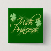 Badge Carré 5 Cm Princesse irlandaise Button (Devant)