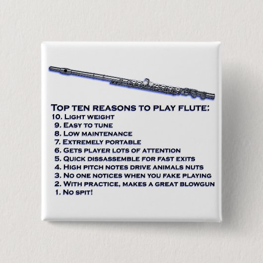 Badge Carré 5 Cm Principal 10 de cannelure (Devant)