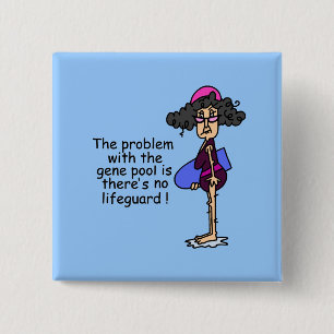 Badge Carré 5 Cm Problème avec le pool de gènes