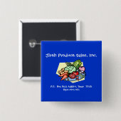 Badge Carré 5 Cm Produit de Jireh (Devant & derrière)