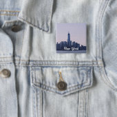 Badge Carré 5 Cm Produit de personnaliser (En situation)