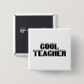 Badge Carré 5 Cm Professeur frais - customisé (Devant & derrière)