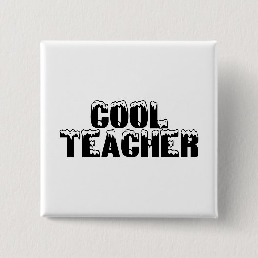 Badge Carré 5 Cm Professeur frais - customisé (Devant)