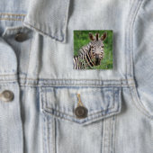 Badge Carré 5 Cm Profil Zebra (En situation)