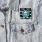 Badge Carré 5 Cm Profitez Du Boho Adventure (En situation)