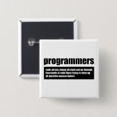 Badge Carré 5 Cm Programmeurs (Devant & derrière)