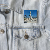 Badge Carré 5 Cm Progreso, Mexique - Bouton Carré (En situation)