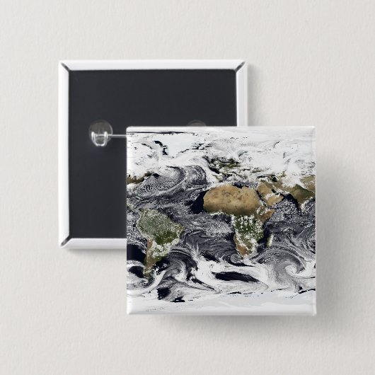 Badge Carré 5 Cm Projection cylindrique équidistale (Devant & derrière)