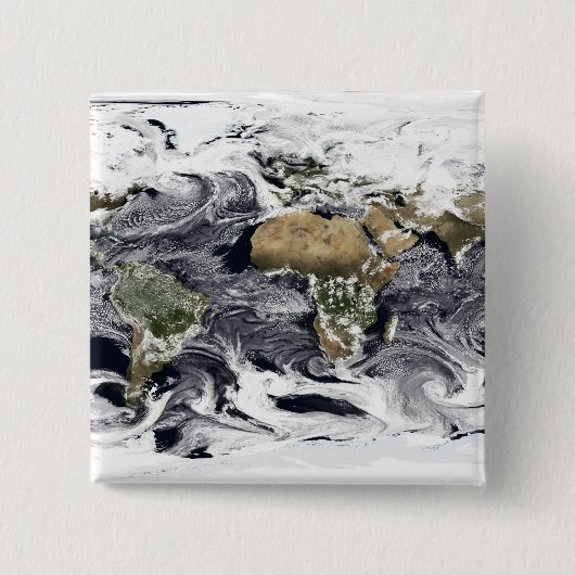 Badge Carré 5 Cm Projection cylindrique équidistale (Devant)