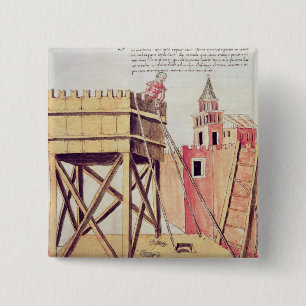 Badge Carré 5 Cm Projet pour une tour de siège
