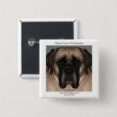 Badge Carré 5 Cm Promo de marguerite (Devant & derrière)