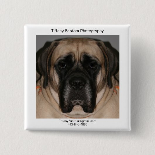 Badge Carré 5 Cm Promo de marguerite (Devant)