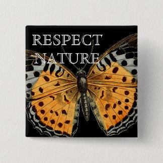 BADGE CARRÉ 5 CM PROTECTION D'EVIROMENT