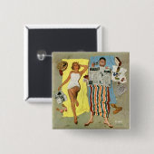 Badge Carré 5 Cm Protection solaire ? (Devant & derrière)