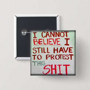 Badge Carré 5 Cm Protégez les oeufs de poisson V Wade, femmes de