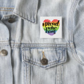 Badge Carré 5 Cm Proud (En situation)