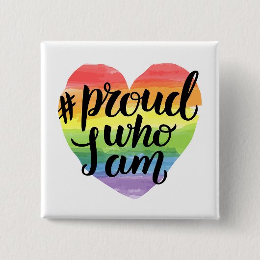 Badge Carré 5 Cm Proud (Devant)