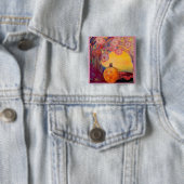 Badge Carré 5 Cm Publicité de parfum Roger & Gallet 1927 (En situation)