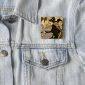 Badge Carré 5 Cm Publicité par affichage de Henri De (En situation)