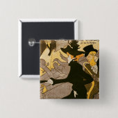 Badge Carré 5 Cm Publicité par affichage de Henri De (Devant & derrière)