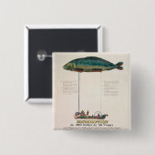 Badge Carré 5 Cm Publicité par affichage l'abonnement (Devant & derrière)