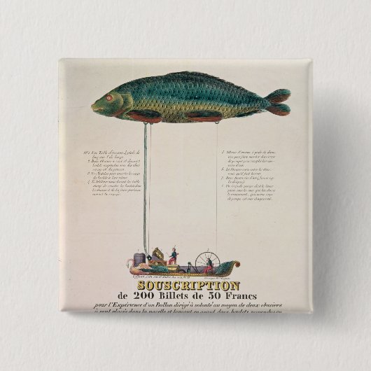 Badge Carré 5 Cm Publicité par affichage l'abonnement (Devant)