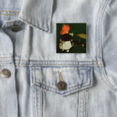 Badge Carré 5 Cm Publicité par affichage pour le 'malt Coffee de (En situation)