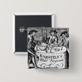Badge Carré 5 Cm Publicité pour 'la Virginie douce Knightly (Devant & derrière)
