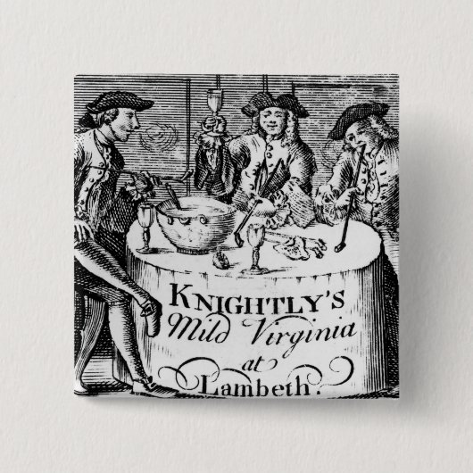 Badge Carré 5 Cm Publicité pour 'la Virginie douce Knightly (Devant)