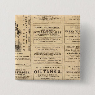 Badge Carré 5 Cm Publicités