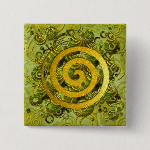 Badge Carré 5 Cm Puissance de guérison