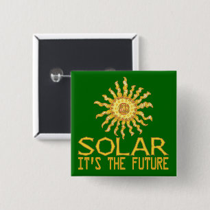 Badge Carré 5 Cm Puissance solaire