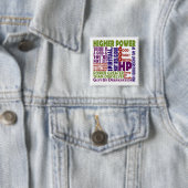 Badge Carré 5 Cm Puissance supérieure à 12 pas (En situation)