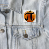 Badge Carré 5 Cm Pumpkin Button (En situation)